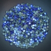 30SS SAPPHIRE Hot Fix Rhinestones 144pcs